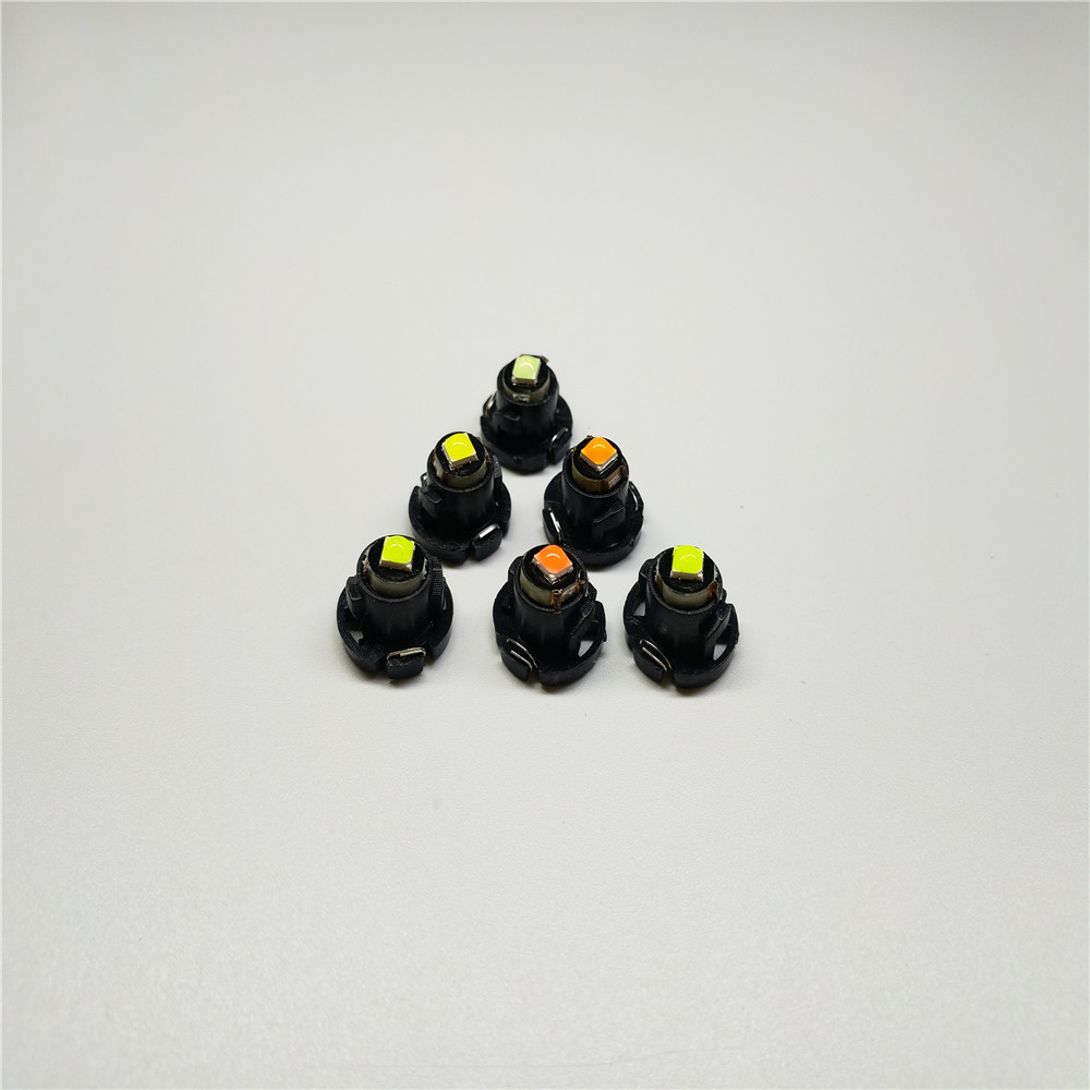 2PCS T3 LED 3030 SMD หลอดไฟ LED T4.2 T4.7 ไฟแสดงสถานะหลอดไฟรถ Dashboard ไฟเตือนไฟแสดงสถานะเครื่องมือ