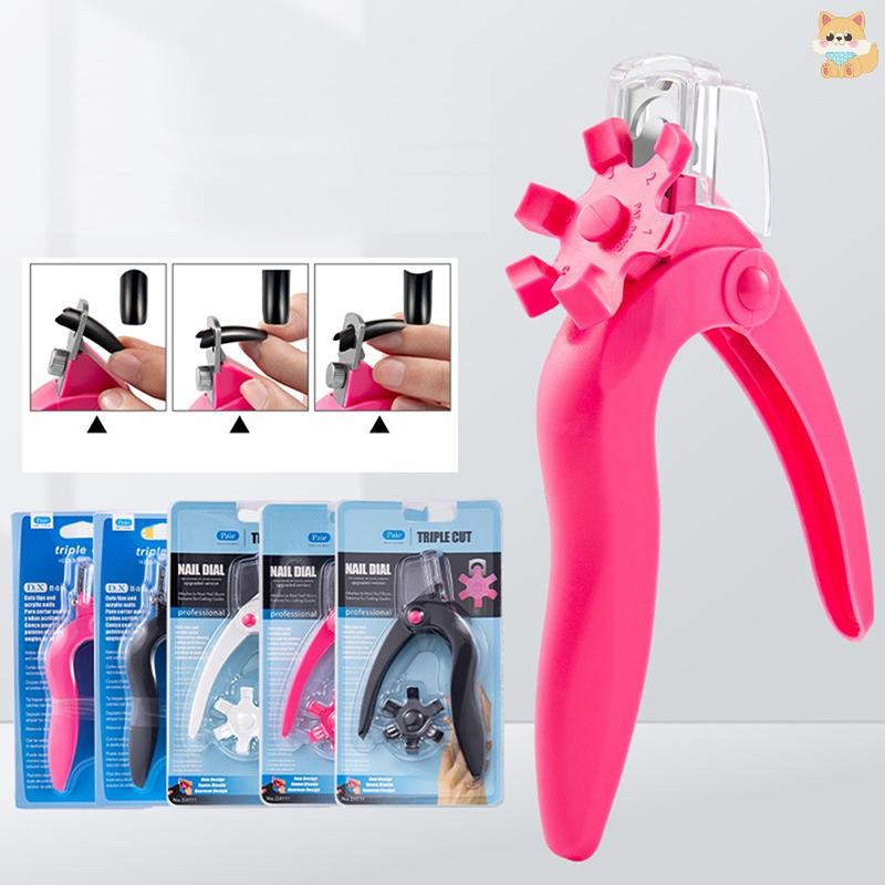 [VI] Nail Art French Nail Edge Clipper เครื่องตัดเจลอะคริลิคเคล็ดลับปลอมเล็บเครื่องมือ TH