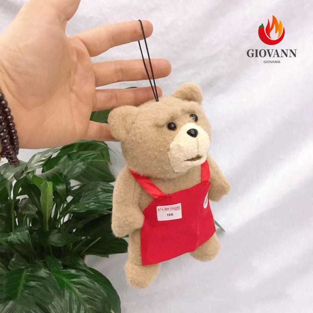 Giovanni Bear ตุ๊กตาตุ๊กตาสัตว์ผ้ากันเปื้อนรูปแบบ TED ตุ๊กตาหมีตุ๊กตาแขวนเครื่องประดับจี้พวงกุญแจ 20