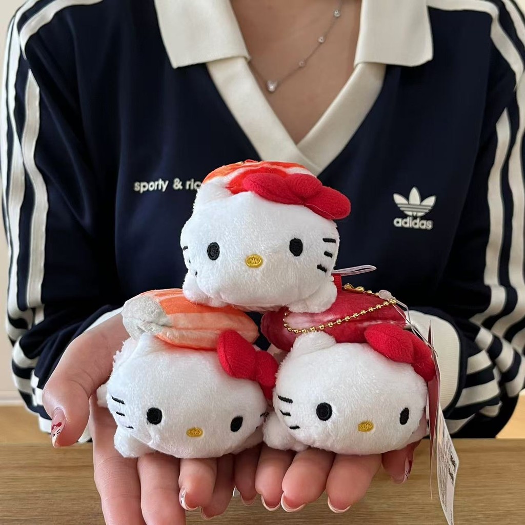 จี้ตุ๊กตาผ้ากํามะหยี่ Sushi Salmon Tuna kitty