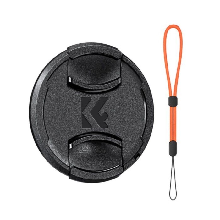 K&F Concept KNF 77 มม. 77 มม. ฝาปิดเลนส์ชิปหยิกพร้อมเชือก Anti Lost Keeper Leash ฝาปิดเลนส์กล้อง | K