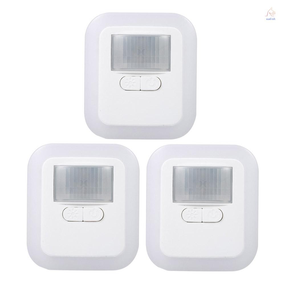 A2ho) LED Plug-in Motion Sensor Light Wall Night โคมไฟความสว่าง & 30 S/60 S/90 S/120s เวลาแสงปรับสํา