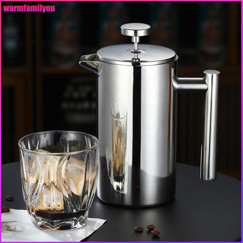 familyou เครื่องชงกาแฟ French Press พร้อม Micro-Filter French Press Tea Maker สําหรับ Camping