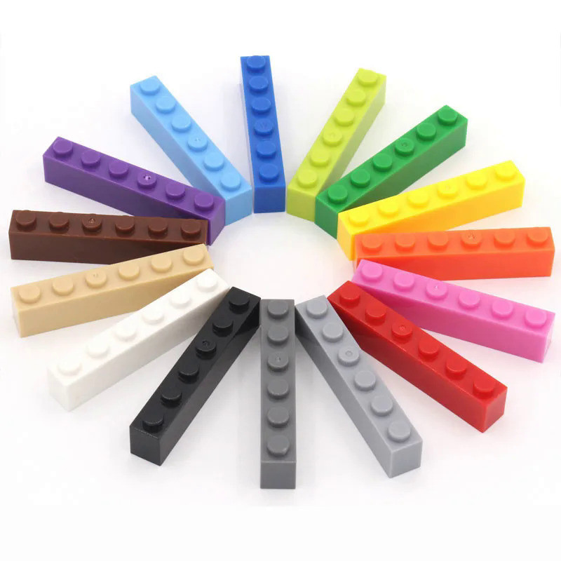 300pcs 1x6 Bulk DIY Building Blocks Thick Figures Bricks Educational Creative Size Compatible With 3