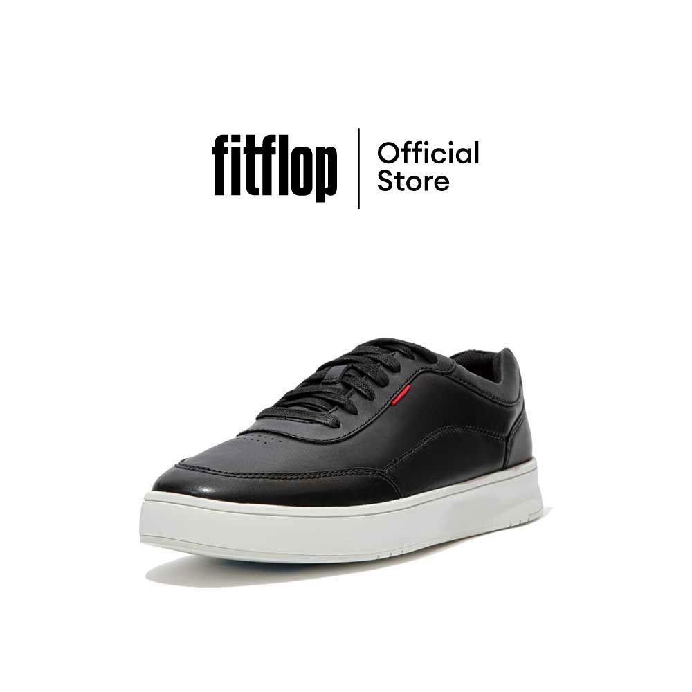 FITFLOP RALLY X LEATHER รองเท้าผ้าใบผู้ชาย รุ่น DR6-001 สี BLACK