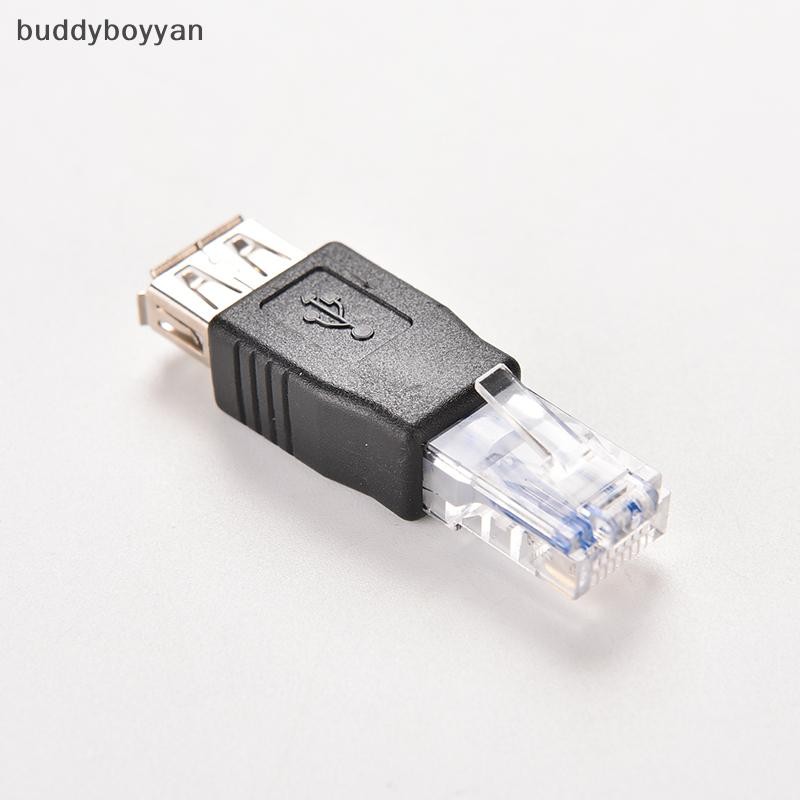 Bbth RJ45 Male to USB AF A Female Adapter Socket LAN Network Ethernet Router Plug Vary