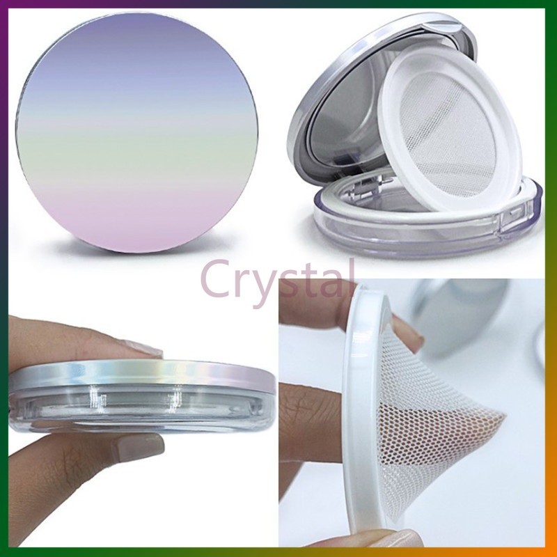 Crystal กระปุกเปล่า แบบบางพิเศษ แป้งพัฟแต่งหน้า สําหรับใส่แป้งฝุ่น เครื่องสําอาง เหมาะกับการพกพาเดินทาง 3g/10g