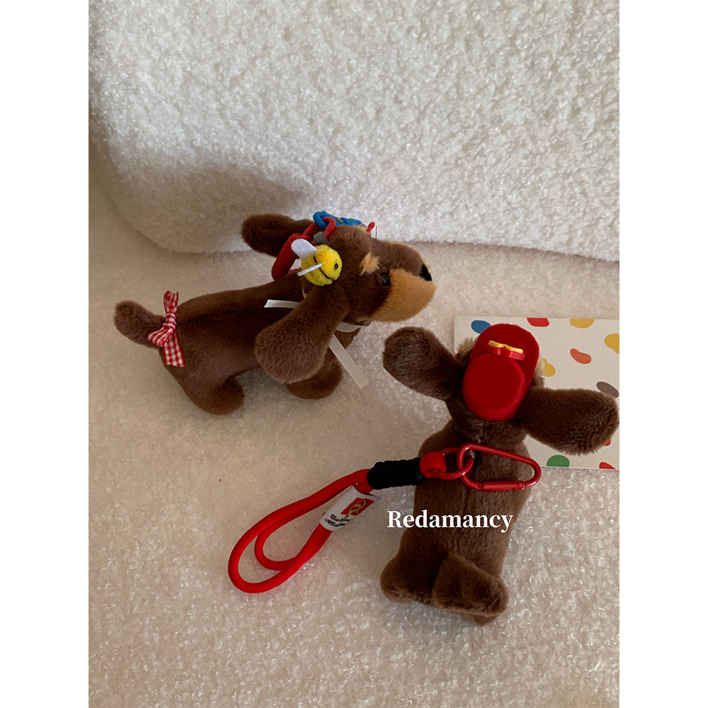 น่ารัก m Kee Bee Dachshund จี้ตุ๊กตากระเป๋าเครื่องประดับการ์ตูนลูกสุนัขตุ๊กตาพวงกุญแจของขวัญสร้างสรรค์ - รูปที่ 5