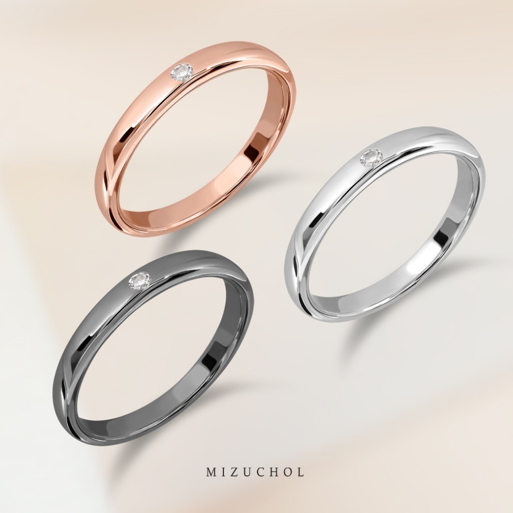 Mizuchol (สินค้าพร้อมส่ง) แหวนเงินแท้ พลอยแท้ White Topaz - The Other Half Ring (Re-Edition) - Soul เลือกสีได้