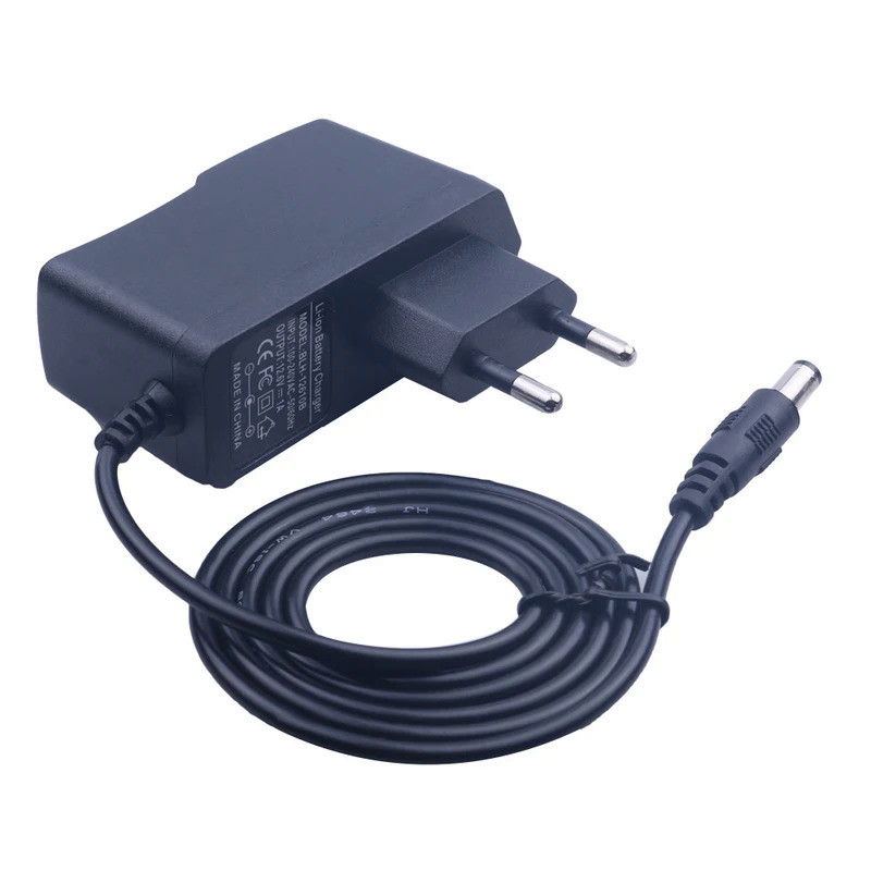 12.6 v 18650 Lithium Battery Charger DC 12.6V Li-ion Battery Charger Power Supply Charger 100-240V A