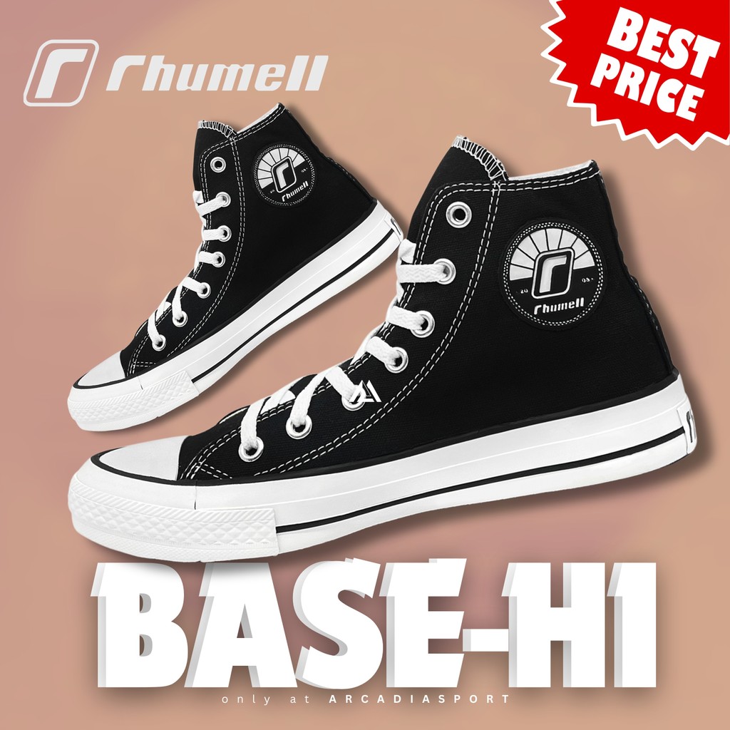รองเท้า Rhuml Back To School - BASIC HI Original - สีดําและสีขาว