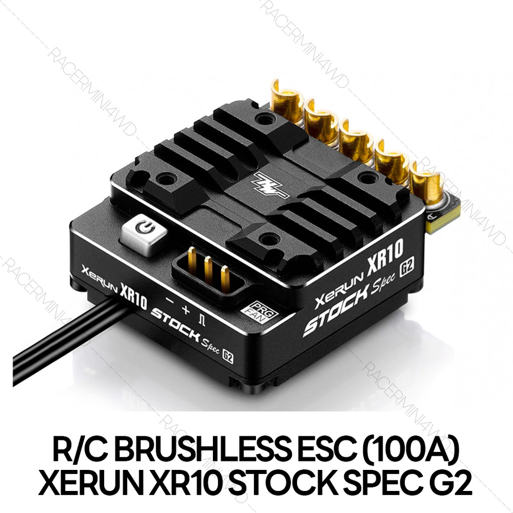 Hobbywing 30112402 XeRun XR10 Stock Spec G2 (100A) อุปกรณ์ควบคุมระบบไฟรถบังคับฮ๊อบบี้วิงแท้