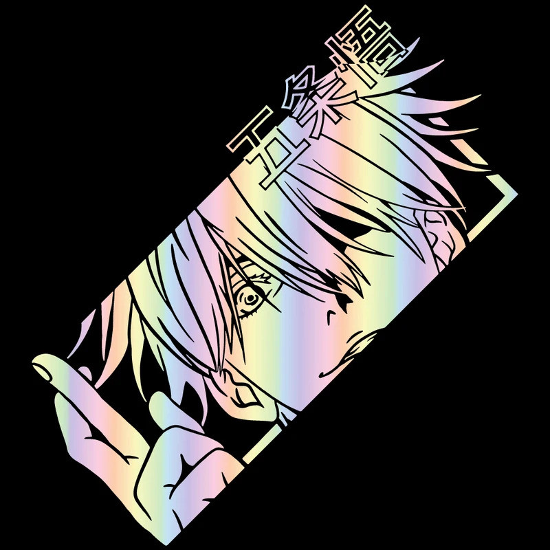 JJK Gojou Vinyl Decal Japanese Anime Car Sticker for Car Window Rear Window Accessories Decoration H