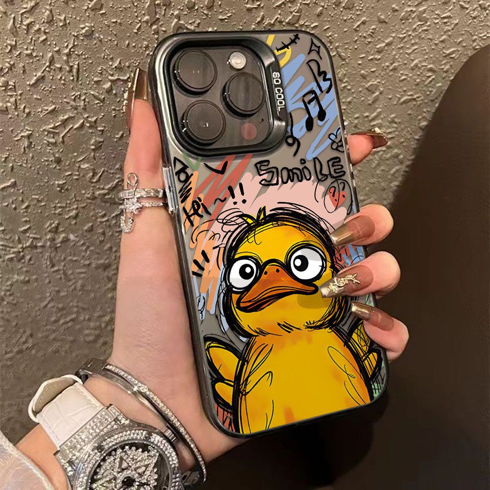 ✅COD✅ IMD Case เคส Samsung A07 A17 A16 A15 A56 A35 A36 A55 A54 A06 A26 A05S A22 5G Duck เคสกันกระแทกฝาหลังชุบเงินหรูหรา – โปรปัง