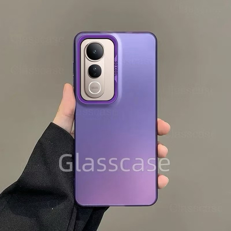 เคส สำหรับ Vivo V50Lite V50 V40 V30 เคสโซคูล สีพื้นขอบนิ่ม หลังแข็ง สินค้าพร้อมส่งในไทย