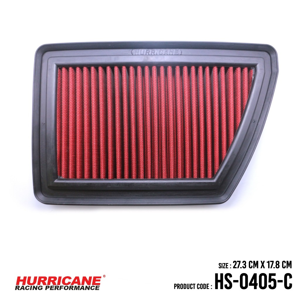 HURRICANE กรองอากาศรถยนต์ผ้าแดง Honda CR-V HS-0405-C (Gen2)