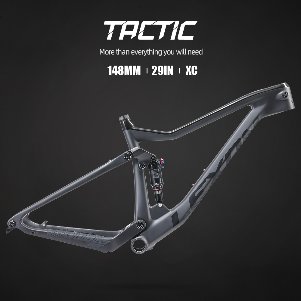 LEXON TACTIC XC MTB Carbon Frame Full Suspension 29er Trail Frameset Boost 12x148mm Xfusion Shock Co