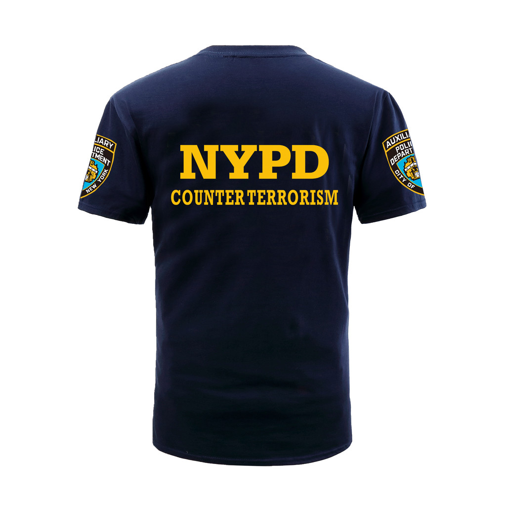 LAPD Men's Army 100% Cotton NYPD Printed Tactical Outdoor Training Short Sleeve0505
