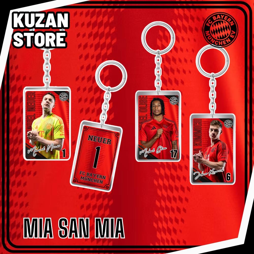 GANTUNGAN Bayern Munich 24/25 Ganci / Bayern Munich Player พวงกุญแจอะคริลิค / Ball Ganci (มิลเลอร์, 