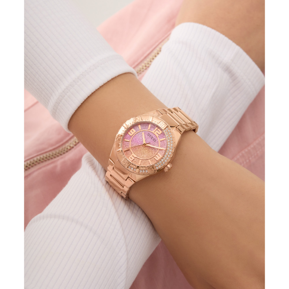 GUESS นาฬิกาข้อมือรุ่น SANGRIA GW0882L3 สีโรสโกลด์