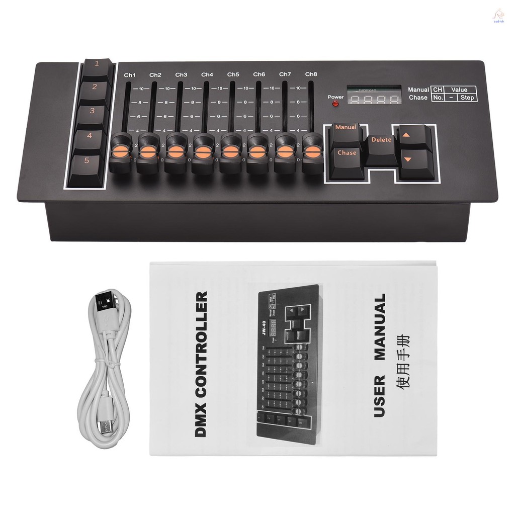 DMX Controller DMX 512 40 ช่องเวที DJ Light Controller สําหรับ DJ ไฟ Party แสดง Disco ผับ Light Cont