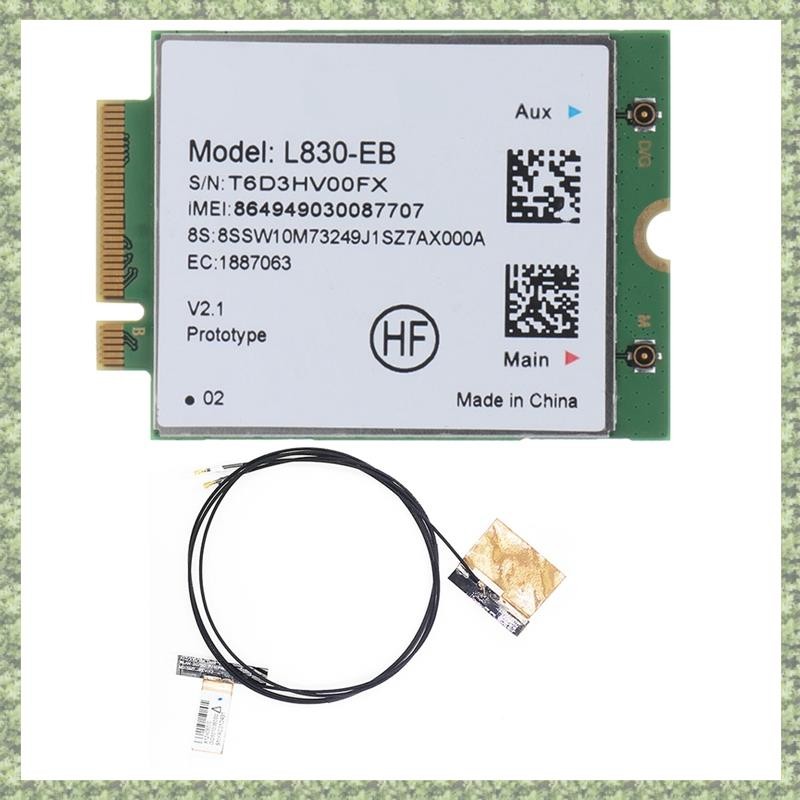 (KT) L830- การ์ด WiFi 4G + โมดูลเสาอากาศอุปกรณ์เสริมสําหรับ X280 T480 T580 P52S L480 L580 T490 T590 