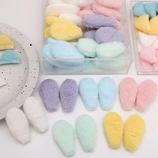 10ชิ้นสองด้านตุ๊กตาหูแมวกระต่ายหูยาวหูสั้นอุปกรณ์ ทําเอง กิ๊บติดผมอุปกรณ์ผม ทําเอง จี้