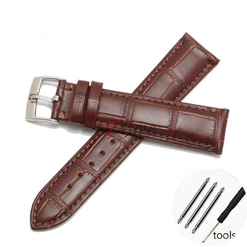 สายนาฬิกาหนังแท้ 18-22 มม. สําหรับ Omega - สายสํารองหรูหราสําหรับ Seamaster/Speedmaster (สีดํา, น้ําเงิน, น้ําตาล) - รูปที่ 7