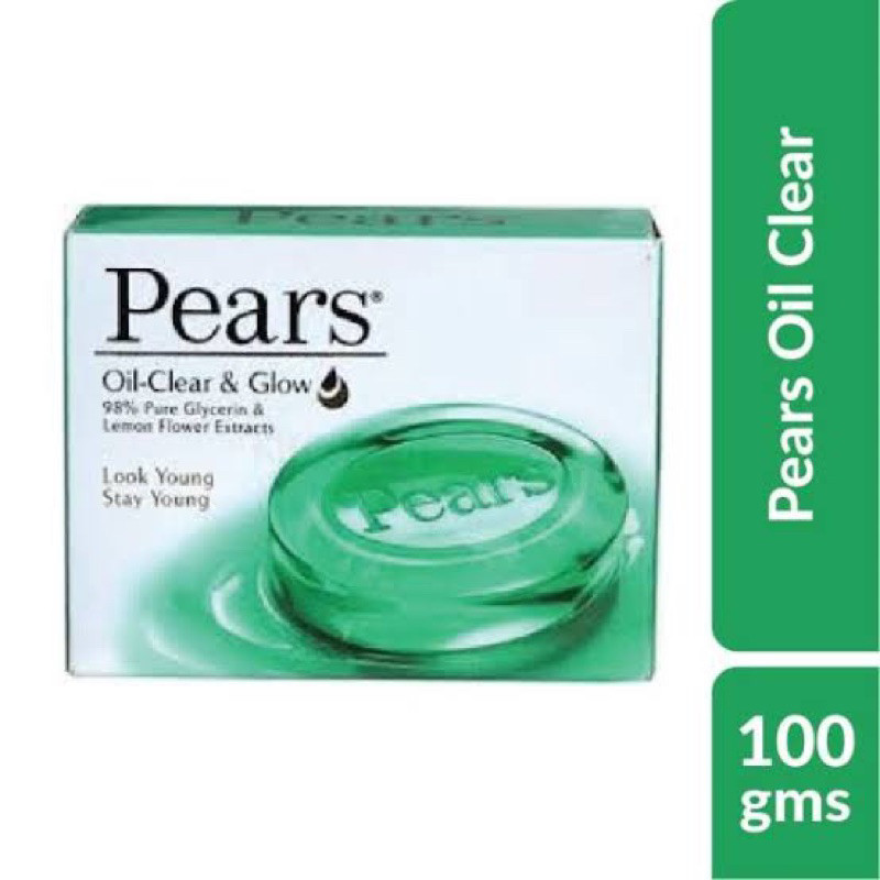 Pears oil clear soap 100g. สบู่เลมอน ฟลาวเวอร์ สูตรลดการเกิดสิว ผิวมัน นำเข้า