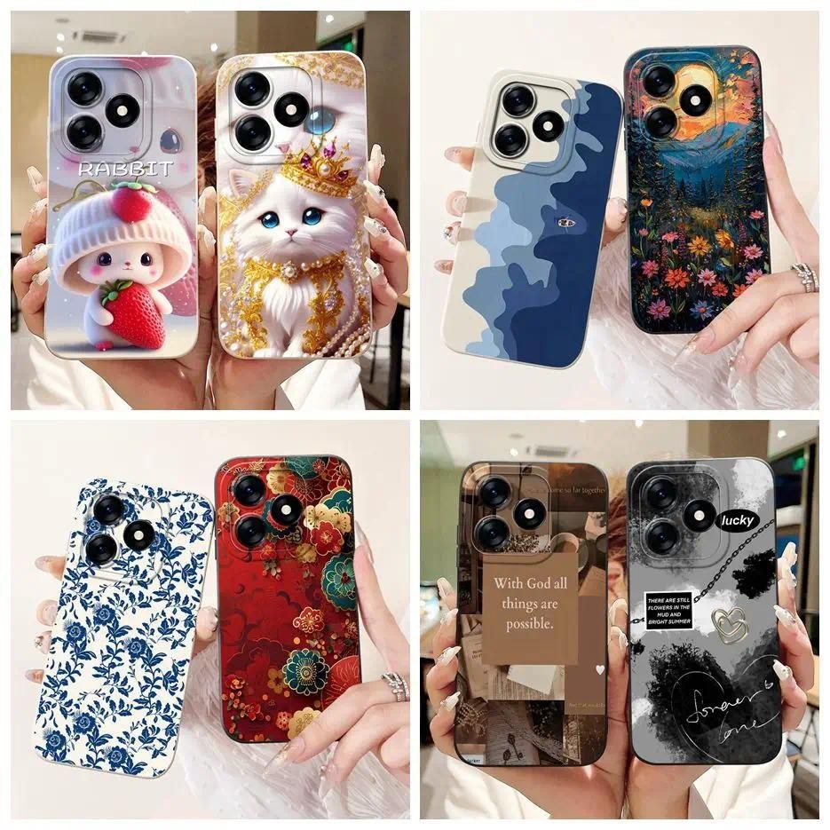 สําหรับRealme C51 C51s C53 กรณีRedmiหมายเหตุ 50 ใหม่Luxury Candyทาสีนุ่มTPUเคสโทรศัพท์สําหรับRealme 
