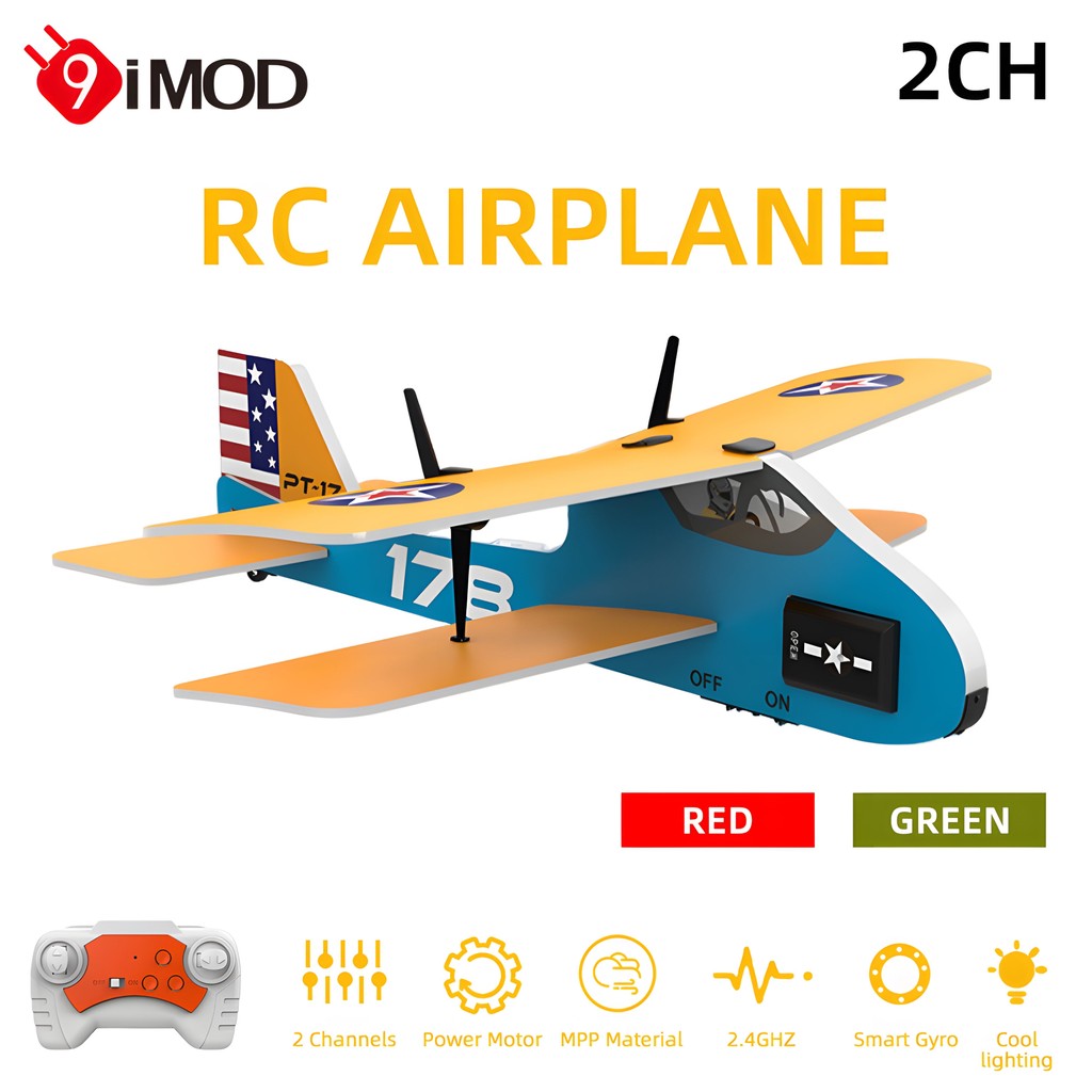 RC เครื่องบินไฟ 2.4G วิทยุควบคุมเครื่องร่อน รีโมทคอนโทรล Fighter EPP โฟมเครื่องบินของเล่น ของขวัญเด็ก
