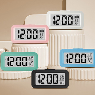 นาฬิกาปลุก นาฬิกาดิจิตอล หน้าจอLCD บอกอุณหภูมิได้ mini electronic clock