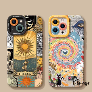 สำหรับ IPhone 15 16 11 14 13 12 Pro Max 7 8 14 16 15 Plus XR XS X Max SE2020 เคส Vortex สุดสวยสไตล์เรโทรเกิร์ล