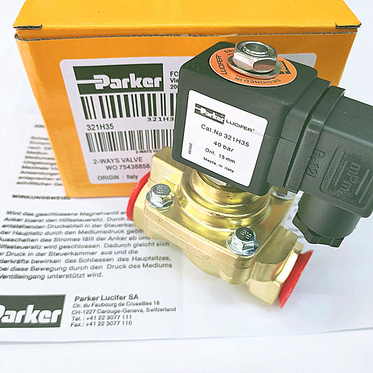 Parker PARKER Bottle Blower Solenoid Valve 321H35 วาล์วแรงดันสูง 322H75