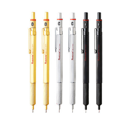 Redcircle600 All-Metal Automatic Mechanical Pencil ดินสอเขียนการ์ตูน 0.5/0.7/0.9/2.0 มม.