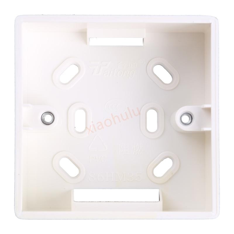 86X86 PVC Junctions Box Wall Mount For Switches Socket Base