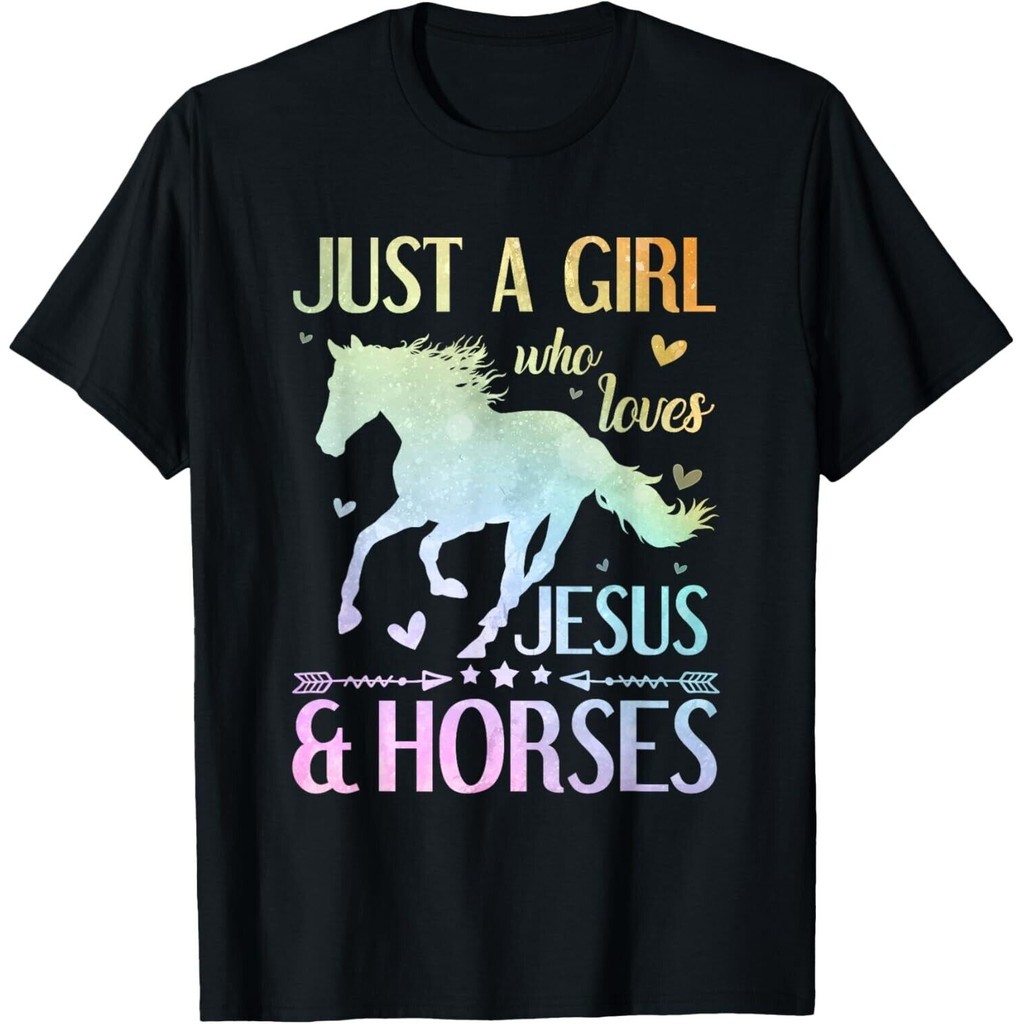 Jesus And Horses_ Horse For Mens_ Mens T-Shirt