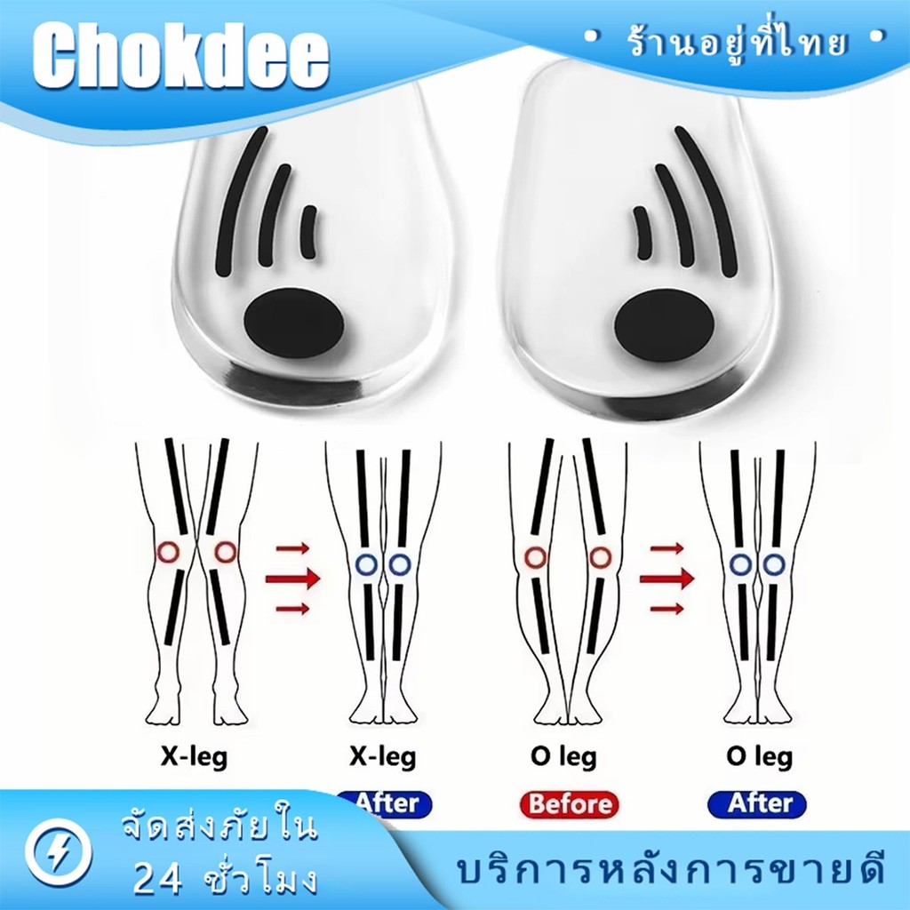 ร้านคนไทย！ 1คู่ พื้นรองเท้าแม่เหล็ก แบบซิลิโคน เสริมส้น แผ่นรองเท้า แก้ไขและบำบัดรูปทรงเท้า