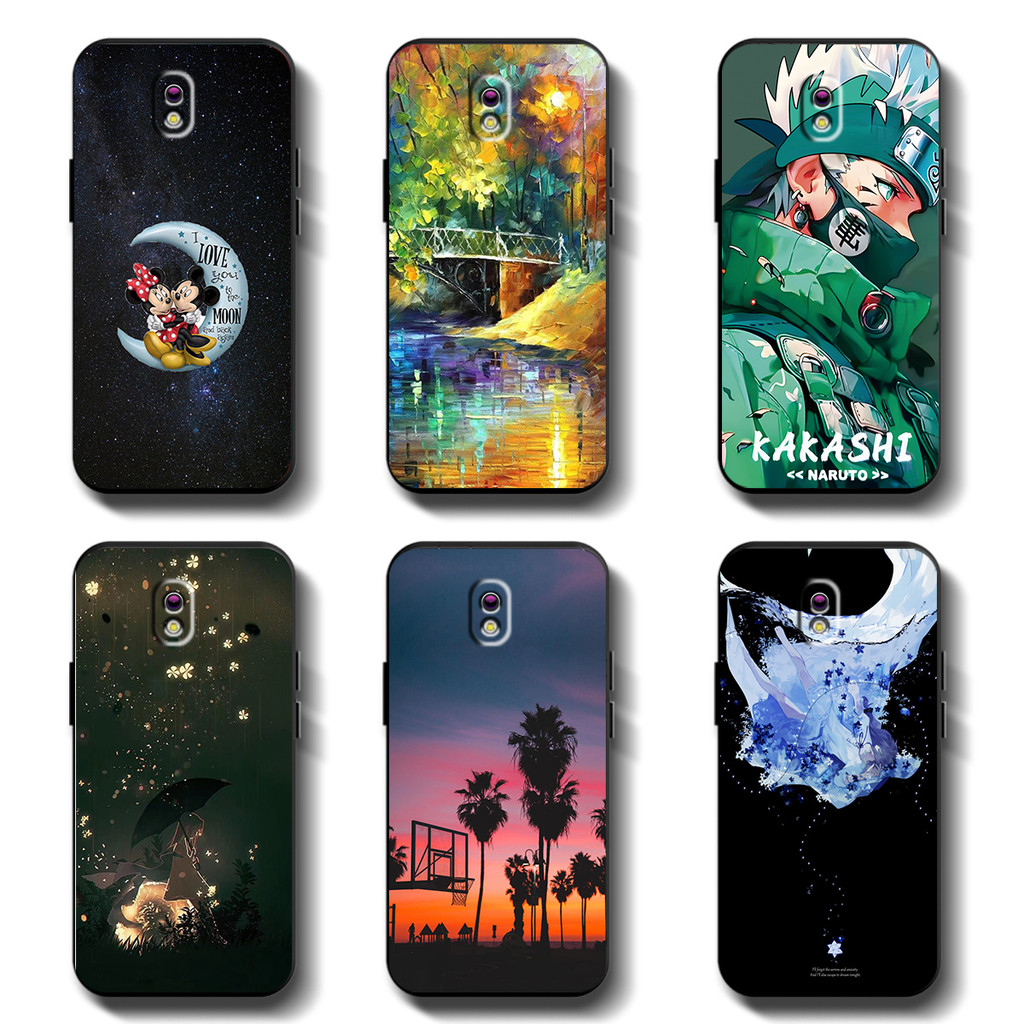 เคสนุ่มสีดําสําหรับ Samsung Galaxy J7 pro J5 pro Anticrack ปลอกคุณภาพสูง TPU ป้องกันเต็มยางซิลิโคนเคสโทรศัพท์