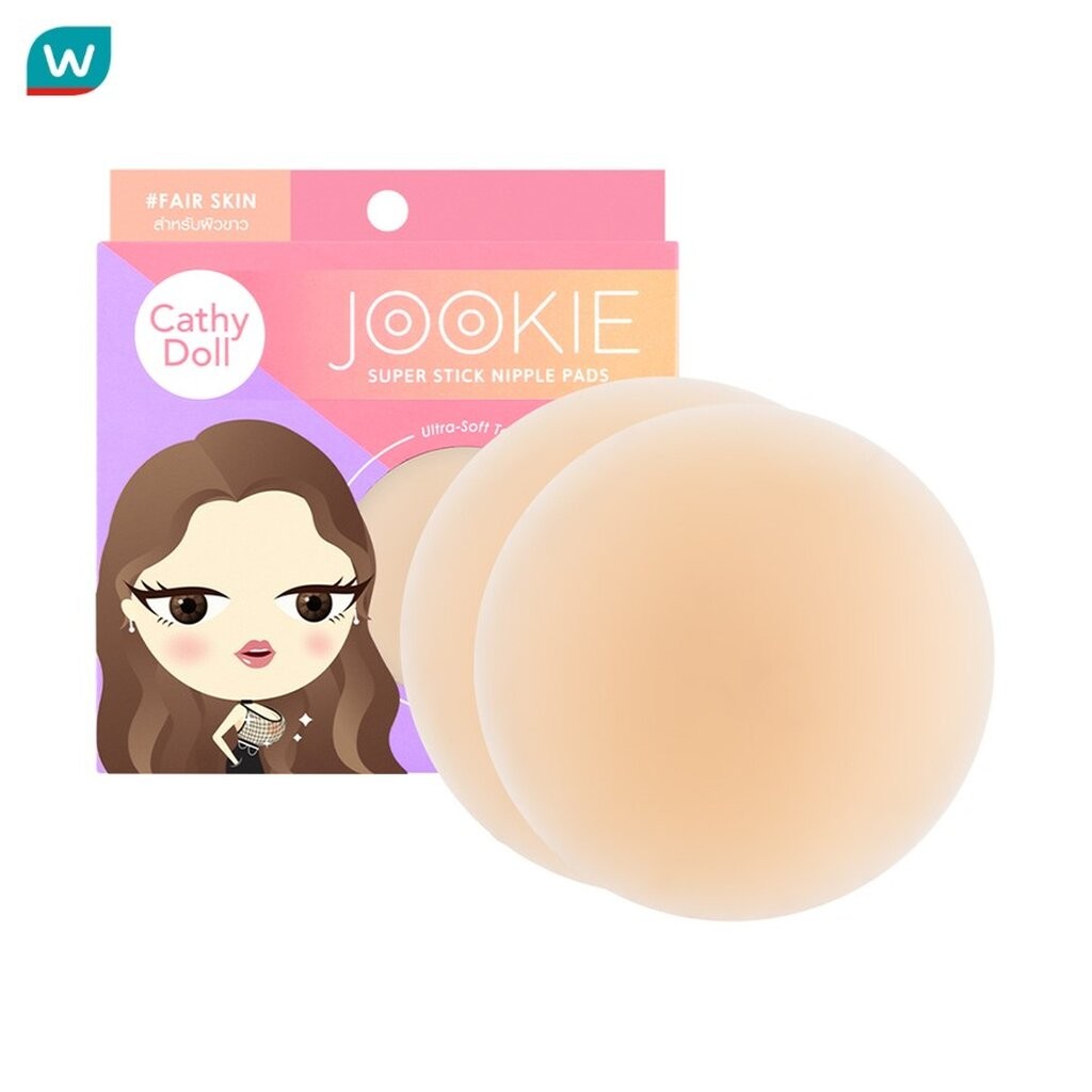 Cathy Doll เคที่ดอลล์ จุ๊กกี้ ซุปเปอร์ สติ๊ก นิพเพิล แพด 8ซม. แฟร์ สกิน