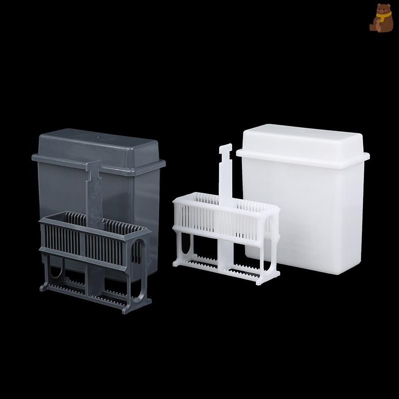 [TA] 24 Slots Staining Jar Rack สําหรับกล้องจุลทรรศน์สไลด์,Slides Staining Rack ชุดจาน TH