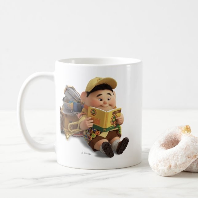 Russell Reading Coffee Mug Disney UP edition