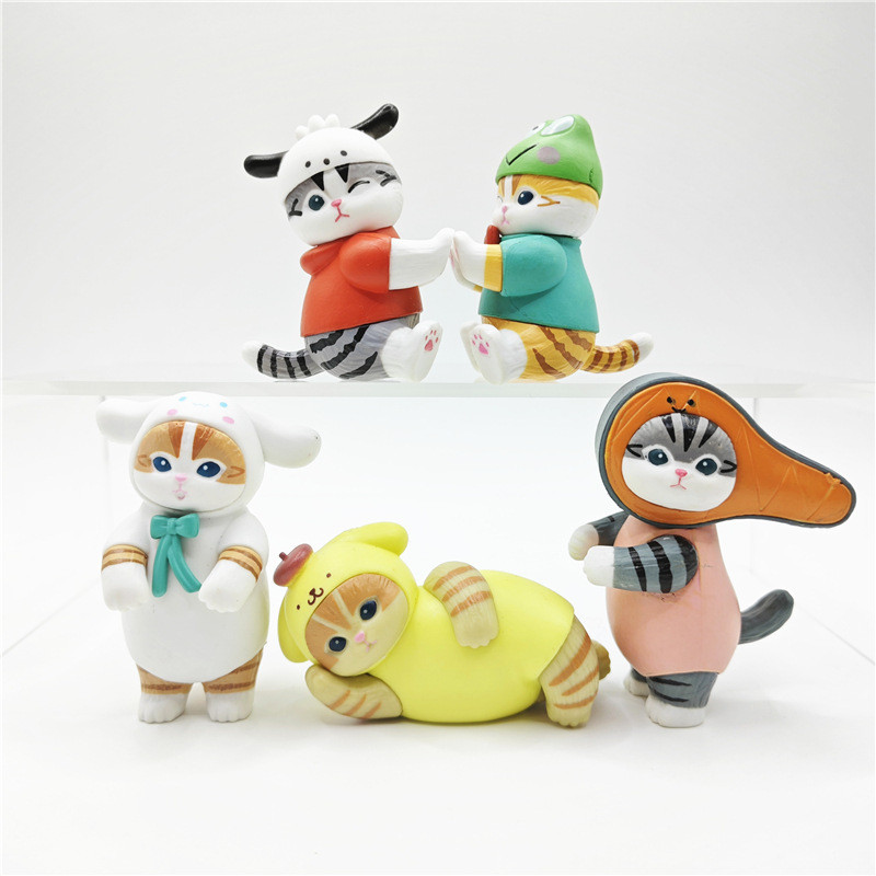 6 ชิ้น/เซ็ต 3-5 ซม.อะนิเมะรูป Kuromi Pochacco Keroppi กบ Badtz-maru เพนกวินเป็ดรุ่น Q PVC ตัวเลขการกระทําตุ๊กตาของเล่น