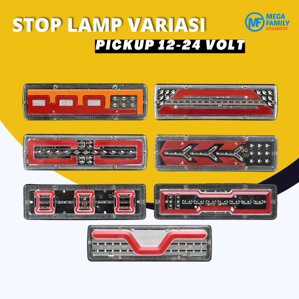 Stoplamp / ไฟท้ายรถล่าสุด Variation 12 โวลต์ 30 ซม. สําหรับรถยนต์รถกระบะ 1 ชุดซ้ายและขวา Universal P