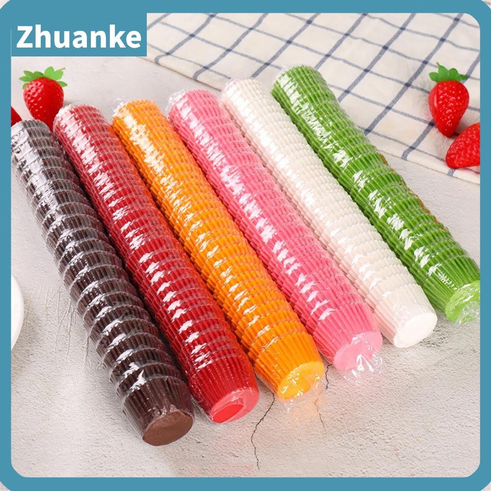 Zhuanke 500/1000PCS เค้กถ้วยกระดาษถาดเบเกอรี่ถ้วยเค้ก Liner Pastry เครื่องมือ Cupcake Wrappers