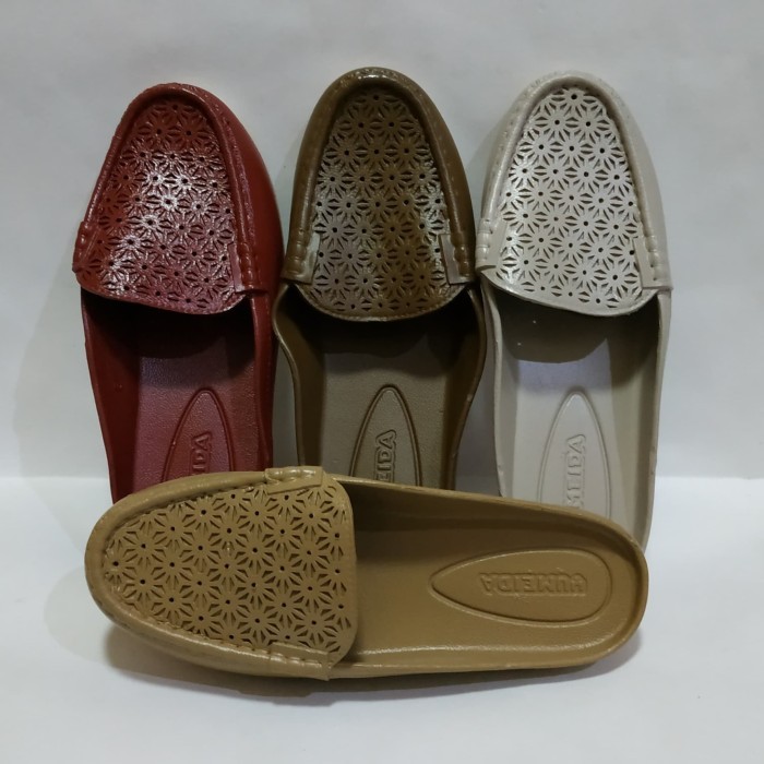 MALL586- [besty_mart3] รองเท้าแตะยางนิ่ม S37-41 Yumeida Womens Elastic Shoes - Maroon, 39