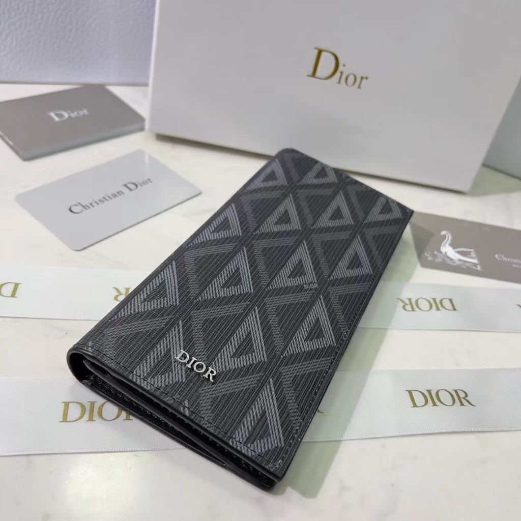 กระเป๋าสตางค์ใบยาวแฟชั่นลำลองแบบเดียวกับผู้ชายและผู้หญิงรุ่นใหม่ dior2025 9bcn