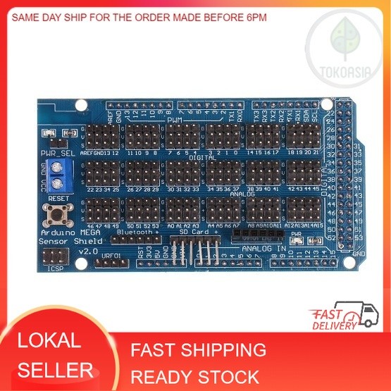 MEGA Sensor Shield V1.0 V2.0 บอร์ดพัฒนาขยายเฉพาะสําหรับ Arduino MEGA 2560 IIC Bluetooth SD