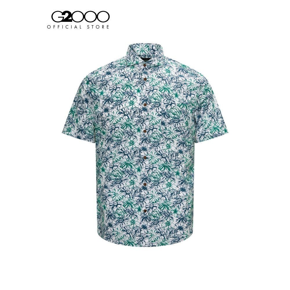 G2000 เสื้อเชิ้ตแขนสั้นลำลองสำหรับผู้ชาย ทรง Smart Fit รุ่น 4113974264 BLUE
