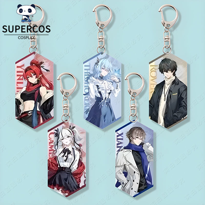 Wuthering Waves X Animate จี้ Camelly Rover Shorekeeper Yinlin พวงกุญแจอะคริลิค